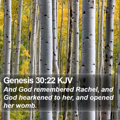 Genesis 30:22 KJV Bible Verse Image