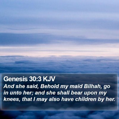 Genesis 30:3 KJV Bible Verse Image