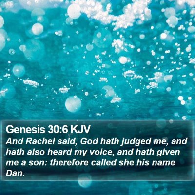 Genesis 30:6 KJV Bible Verse Image