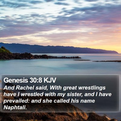Genesis 30:8 KJV Bible Verse Image