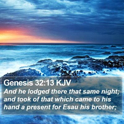Genesis 32:13 KJV Bible Verse Image
