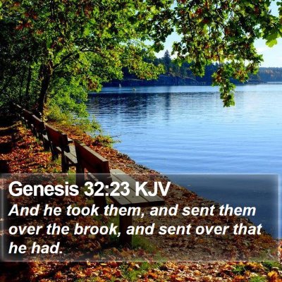 Genesis 32:23 KJV Bible Verse Image