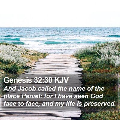 Genesis 32:30 KJV Bible Verse Image