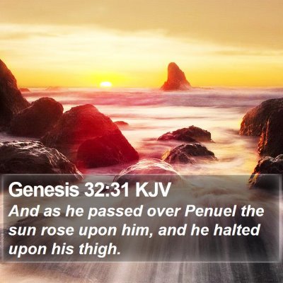Genesis 32:31 KJV Bible Verse Image