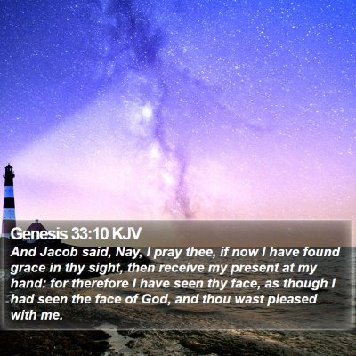Genesis 33:10 KJV Bible Verse Image