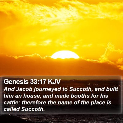 Genesis 33:17 KJV Bible Verse Image