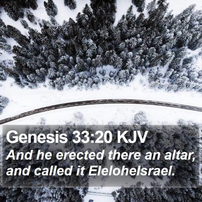 Genesis 33:20 KJV Bible Verse Image