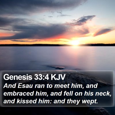 Genesis 33:4 KJV Bible Verse Image