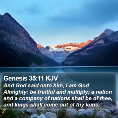 Genesis 35:11 KJV Bible Verse Image