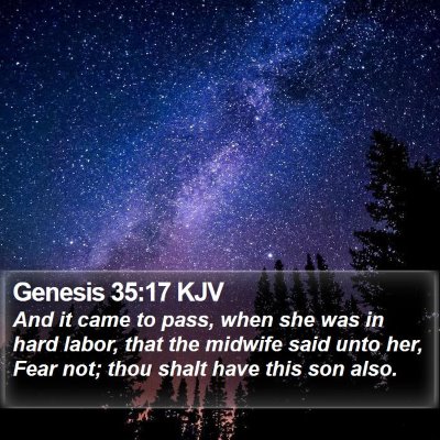 Genesis 35:17 KJV Bible Verse Image