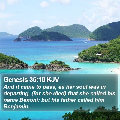 Genesis 35:18 KJV Bible Verse Image
