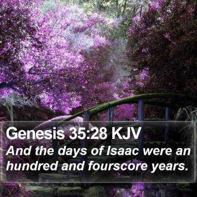 Genesis 35:28 KJV Bible Verse Image