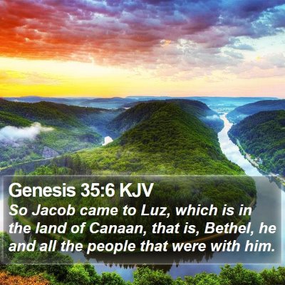 Genesis 35:6 KJV Bible Verse Image