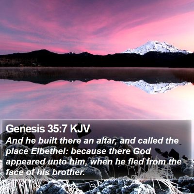 Genesis 35:7 KJV Bible Verse Image