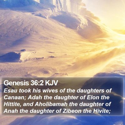 Genesis 36:2 KJV Bible Verse Image