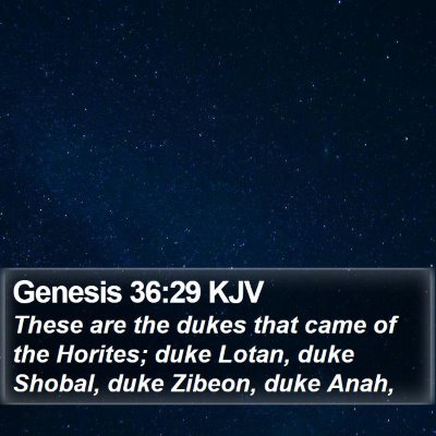 Genesis 36:29 KJV Bible Verse Image