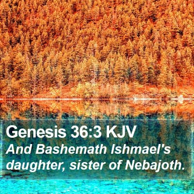Genesis 36:3 KJV Bible Verse Image