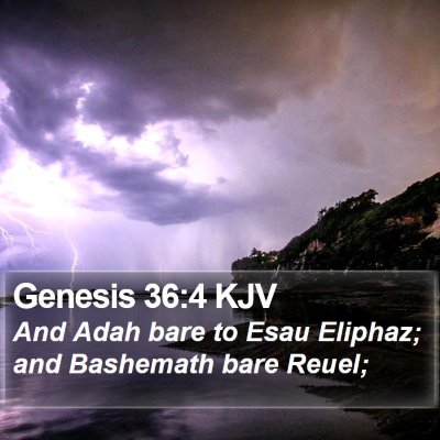 Genesis 36:4 KJV Bible Verse Image
