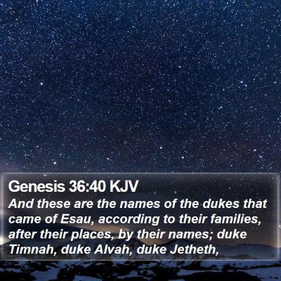 Genesis 36:40 KJV Bible Verse Image