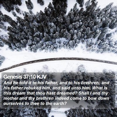 Genesis 37:10 KJV Bible Verse Image