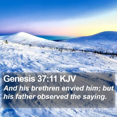 Genesis 37:11 KJV Bible Verse Image