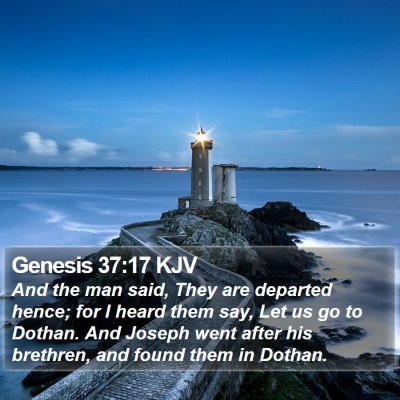 Genesis 37:17 KJV Bible Verse Image