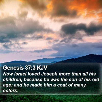Genesis 37:3 KJV Bible Verse Image