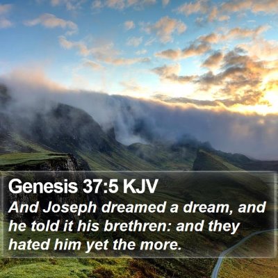 Genesis 37:5 KJV Bible Verse Image