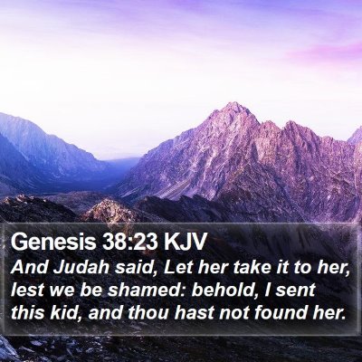 Genesis 38:23 KJV Bible Verse Image