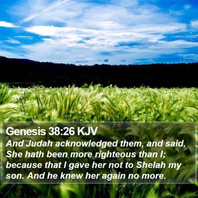 Genesis 38:26 KJV Bible Verse Image
