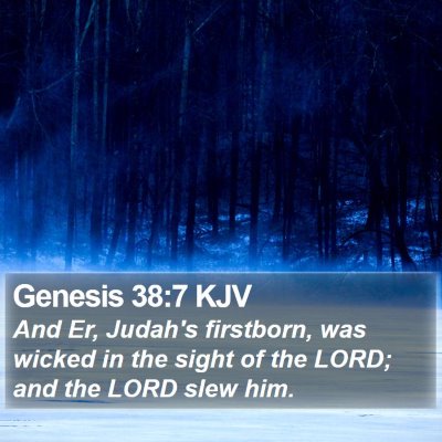 Genesis 38:7 KJV Bible Verse Image