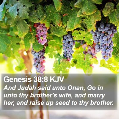 Genesis 38:8 KJV Bible Verse Image