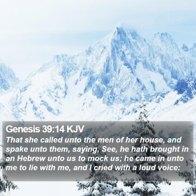 Genesis 39:14 KJV Bible Verse Image