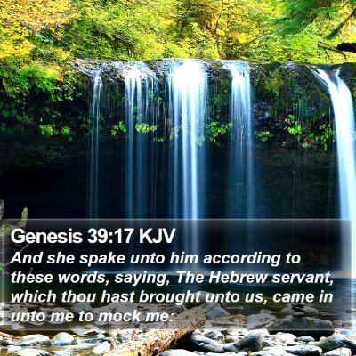 Genesis 39:17 KJV Bible Verse Image