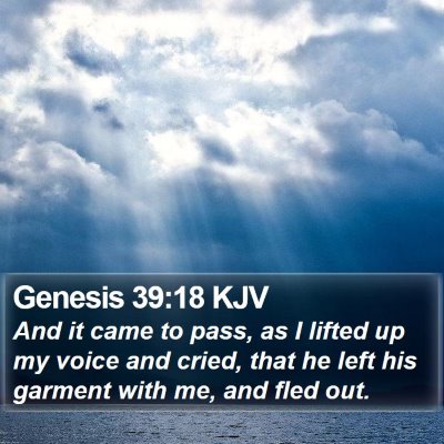 Genesis 39:18 KJV Bible Verse Image