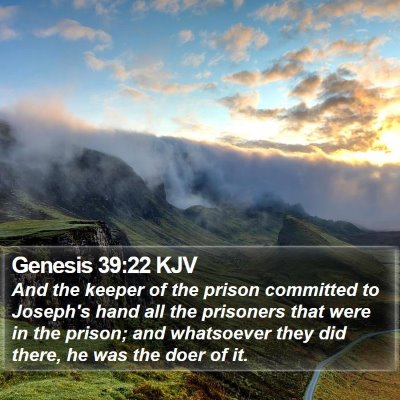 Genesis 39:22 KJV Bible Verse Image