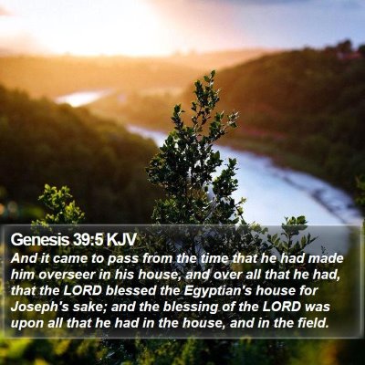 Genesis 39:5 KJV Bible Verse Image