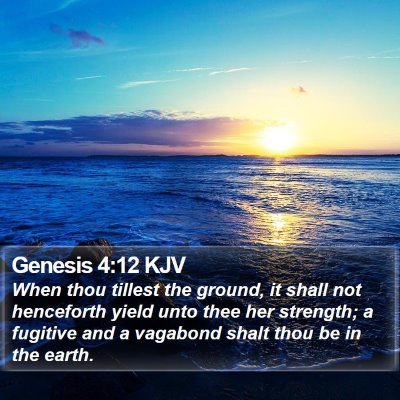 Genesis 4:12 KJV Bible Verse Image
