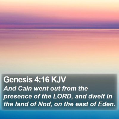 Genesis 4:16 KJV Bible Verse Image
