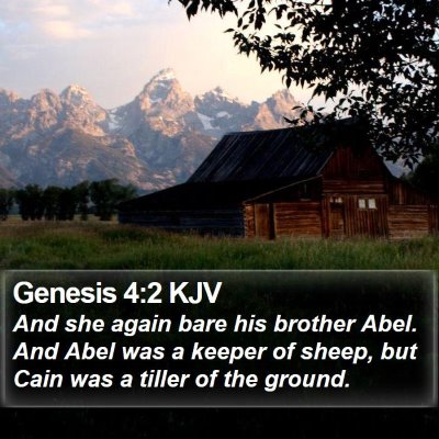 Genesis 4:2 KJV Bible Verse Image