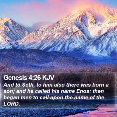 Genesis 4:26 KJV Bible Verse Image