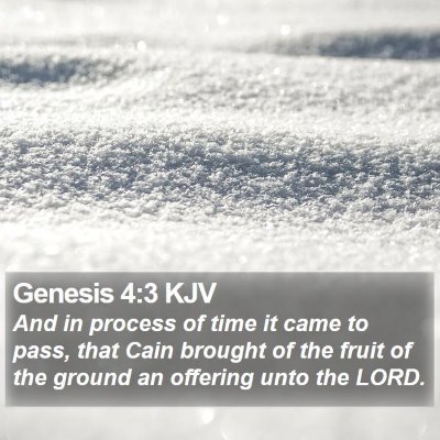 Genesis 4:3 KJV Bible Verse Image