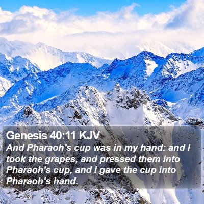 Genesis 40:11 KJV Bible Verse Image