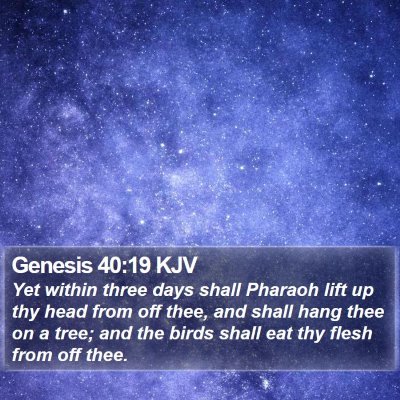 Genesis 40:19 KJV Bible Verse Image