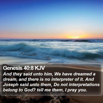 Genesis 40:8 KJV Bible Verse Image