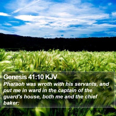 Genesis 41:10 KJV Bible Verse Image