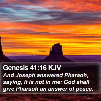 Genesis 41:16 KJV Bible Verse Image