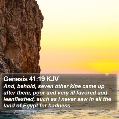 Genesis 41:19 KJV Bible Verse Image