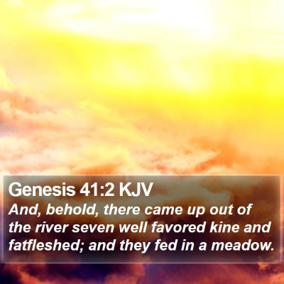 Genesis 41:2 KJV Bible Verse Image