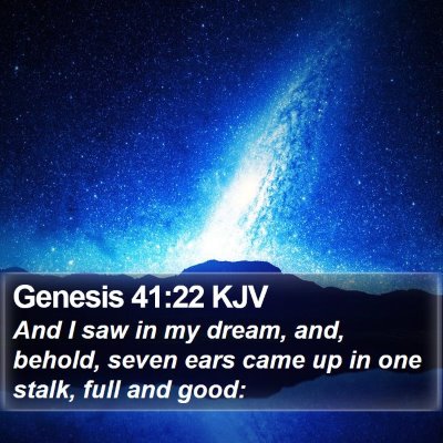 Genesis 41:22 KJV Bible Verse Image
